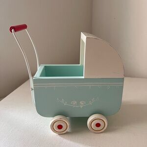 Maileg Light Blue Wooden Cart